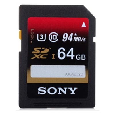 索尼（SONY） SD / SDHC / SDXC 存储卡 64G 94Mb/s(SF-64UX2)