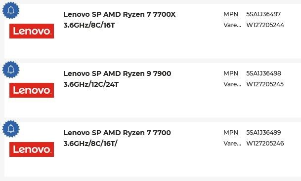 AMD R9 7900/R7 7700