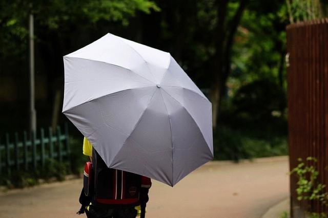 遮阳挡雨从容应对天气90分全自动反向折叠照明伞