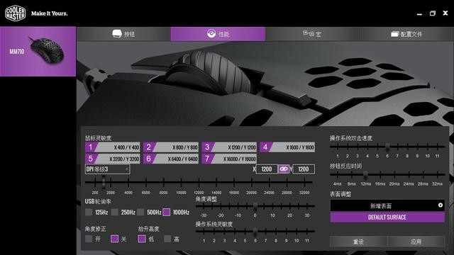 53克轻量化的洞洞鼠标,CoolerMaster MM710游戏鼠标