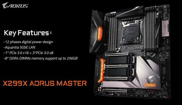 技嘉X299X AORUS MASTER主板评测:为新品CPU而生的全能型选手