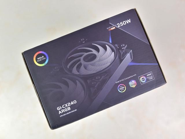全面屏ARGB灯效让整机更酷炫,超频三凌镜GI-CX240水冷散热器体验