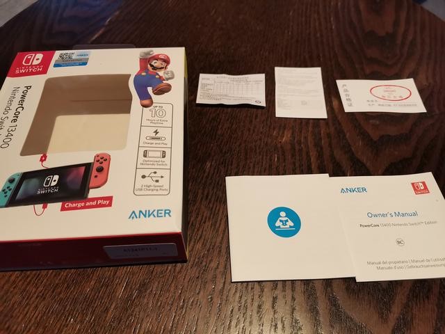 Anker 任天堂定制移动电源:拯救Switch,让它时刻满电安全出行