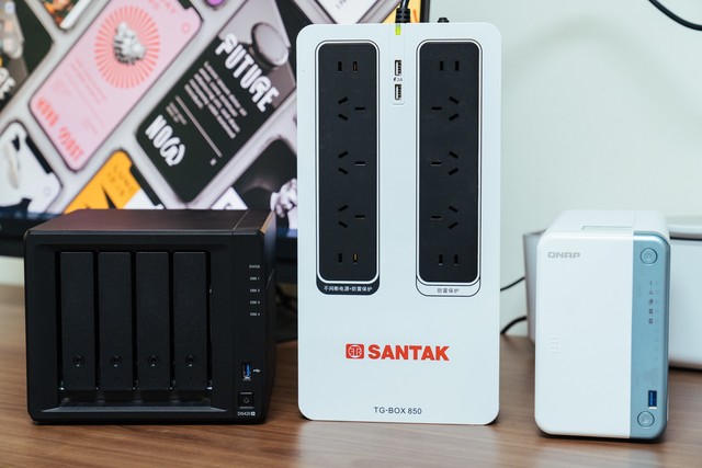 有了NAS存储后,山特TG-BOX850 UPS守护数据安全