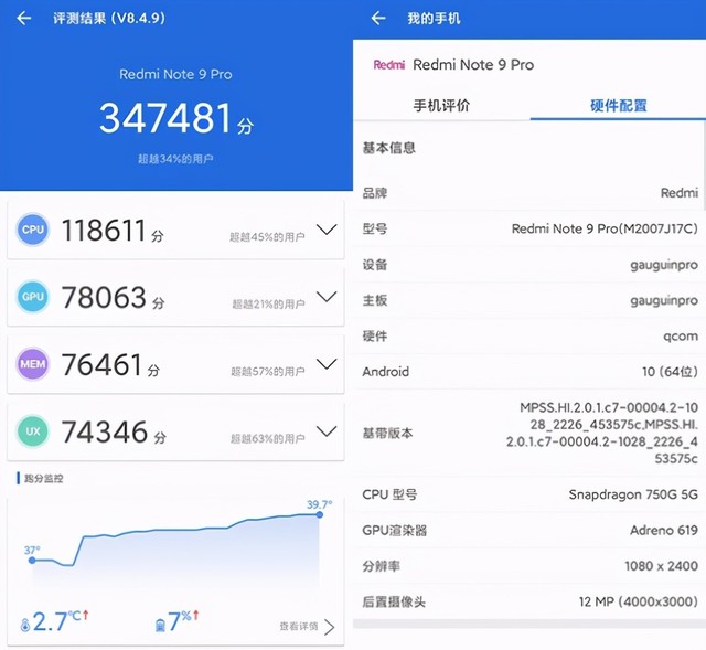 相信大家都知道,骁龙750g处理器整体的性能相比730g是有一定的提升的
