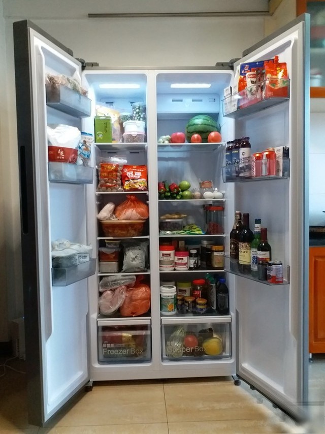 超大容量加超大智能屏理想的对开门冰箱就应该长这样