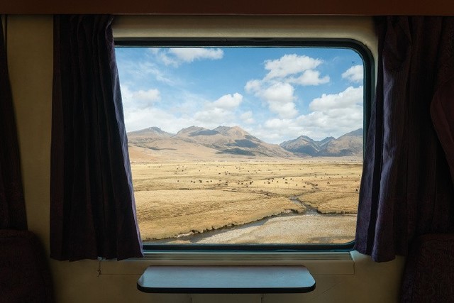 青藏铁路上另外一个非常漂亮的路段