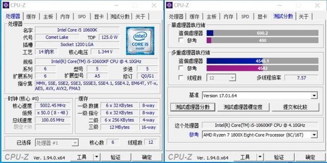 将十代i5超上5.0GHz能赶上i9么?这差距有点出乎意料