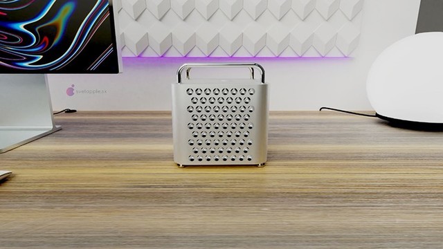Mac Pro 2021概念渲染图曝光,依然刨丝器设计,搭载苹果自研处理器