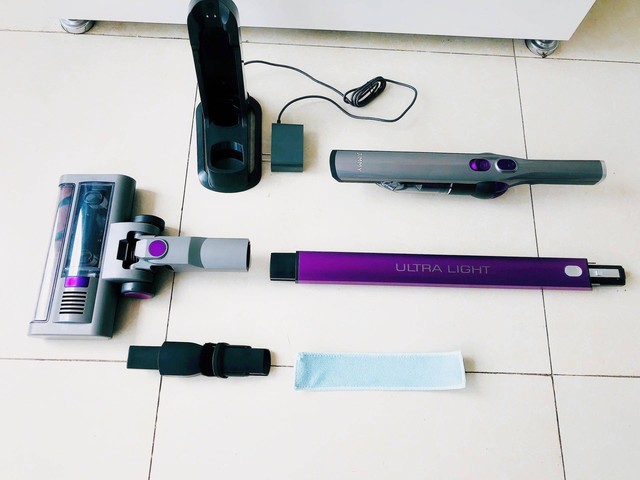 吉米P7小轻杆无线吸尘器体验:小巧便携吸力大,清洁好帮手