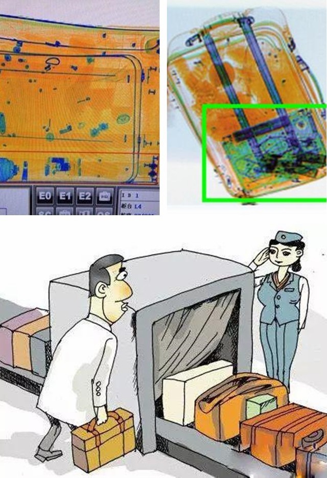 (為了安全,必須單把電腦拿出來過安檢)