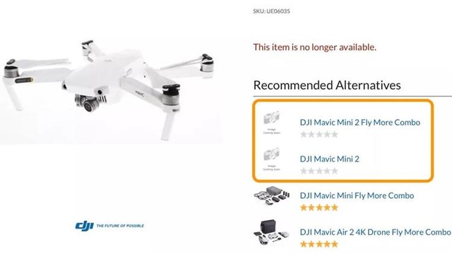 大疆Mavic Mini 2价格偷跑 单机身售价449美元