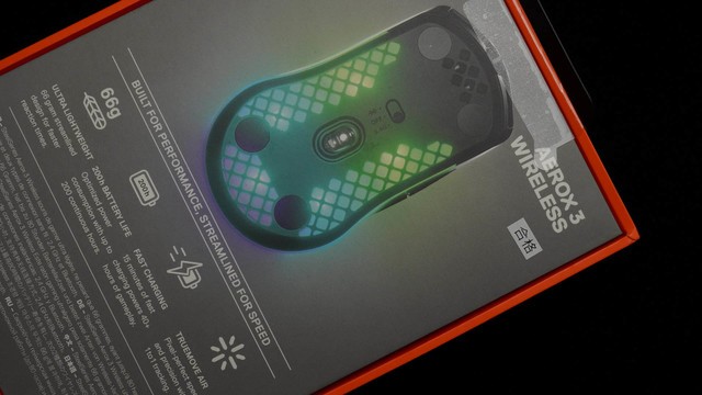 赛睿 Aerox 3 Wireless 无线RGB游戏鼠标