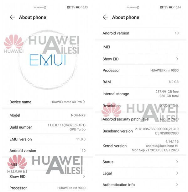 mate40pro麒麟90002k双挖孔屏
