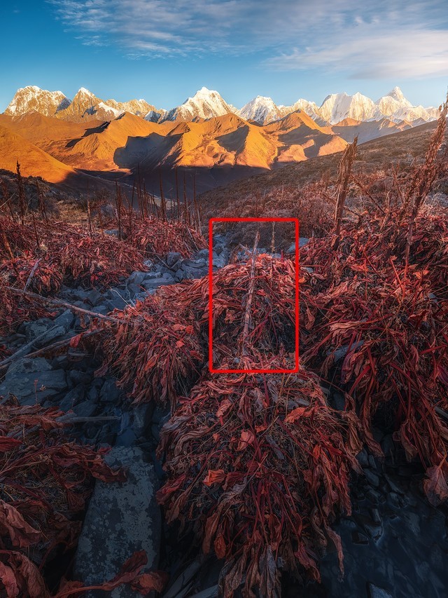 冬日川西 富士中画幅记录巍峨雪山的景色