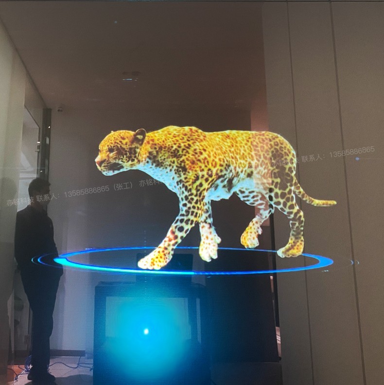 全息投影膜裸眼背投橱窗玻璃广告贴膜投影膜幻影成像膜透明进口互动